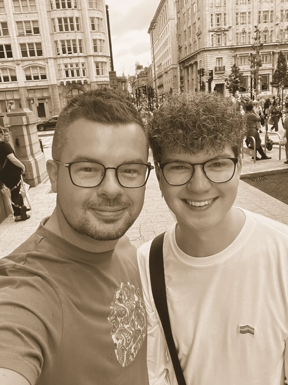 Dan and Tom at Liverpool Pride
